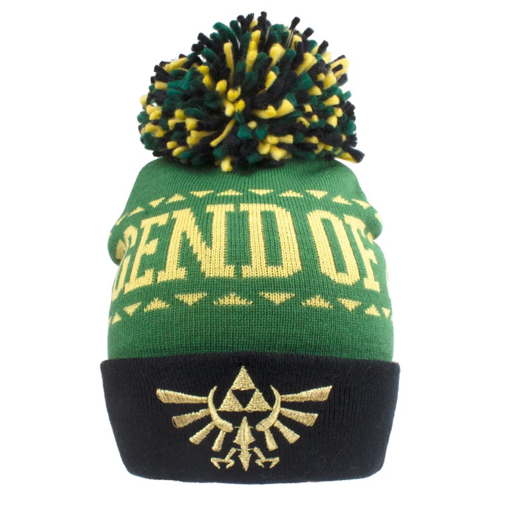 Nintendo The Legend Of Zelda - Logo Pom pom Mütze - Grün